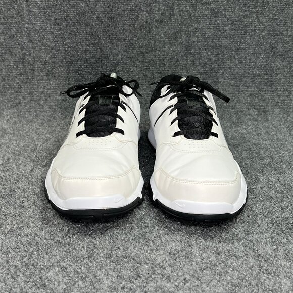 Nike Durasport 4 Golf Shoes Men's Size 12 White Leather Athletic Performance - Picture 2 of 11